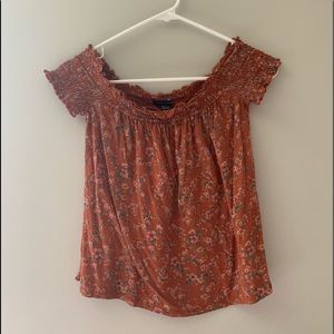 American eagle off the shoulder top